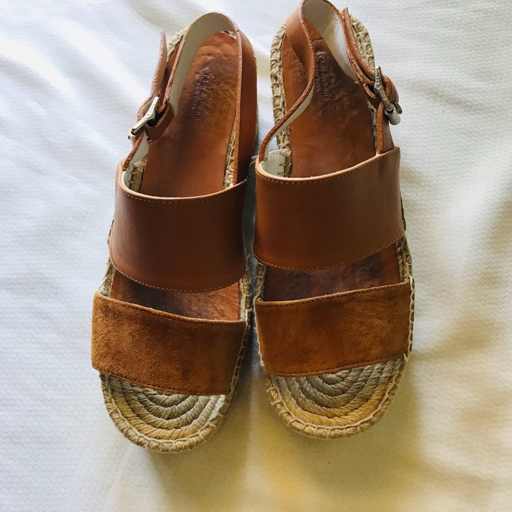 Rag & bone Women's Tan Platform Sandals - Picture 8 of 12